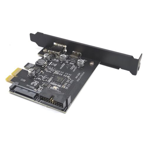 PCI-E to USB 3.2 Gen1 5Gbps 19PIN Expansion Card Adapter 2-Port Type C & Type A - Picture 5 of 9