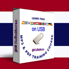 Learn To Speak Thai Language fluently USB Course, MP3 & PDF, Thailand language