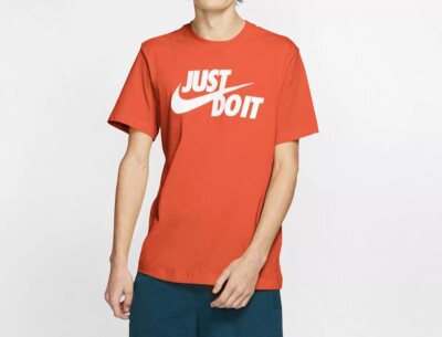 Nike Orange Just Do It T-Shirt | eBay