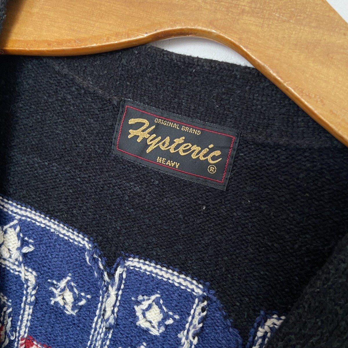 トップス HYSTERIC GLAMOR lettered cardigan y2k Hysteric Glamour Bulldog Cardigan White Size L Mens Tops