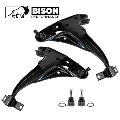 Bison Performance 4pc Front Lower Control Arm Upper Ball Joint Kit For Explorer
