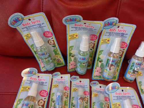 Vintage lot of 7 Webkinz Body Spritz + 4 Lip Gloss Strawberry Banana Apple++ - Picture 2 of 7