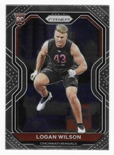 2020 Panini Prizm Logan Wilson Cincinnati Bengals Football Card #309 Rookie RC. rookie card picture