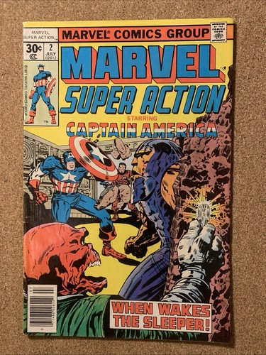 Marvel Super Action Lot of 5 # 2, 6, 8, 9 & 11 Kirby Captain America reprints - Picture 2 of 24