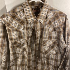 plains western wear pearl snap medium