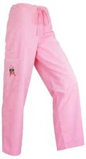 NFL Breast Cancer Scrub BCA Dudz Pants Pink Uniform Nurse Hospital Unisex Large