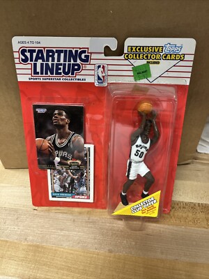 David Robinson Starting Lineup 1993 NBA Basketball Spurs Action