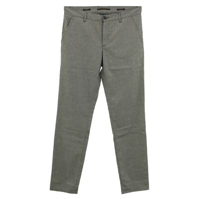  ALBERTO Herren Jeans Chino Hose LOU Straight Stretch grau meliert 29863