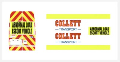 Code 3 Adhesive Vinyl Decals fit Corgi 1/64 Transit - Collett Transport ...