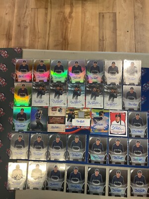 Lot Of 35 Brad Miller Bowman Inception Sterling Autograph Cards Phillies USA