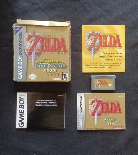 Legend of Zelda: A Link to the Past Four Swords GBA, Game Boy Advance COMPLETE 