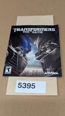 Transformers the Game - PS3 - Manual Only **NO GAME!
