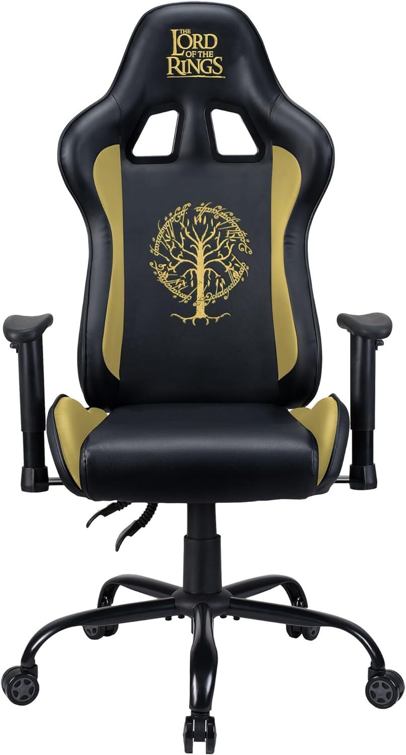 Lord of the ring - Официальное эргономичное геймерское кресло с регулируемой спинкой и подлокотниками -