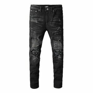 amiri ripped denim