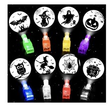 40 PCS Halloween Party Favors for Kids, Bulk Light up Finger Lights Toys, Hallow
