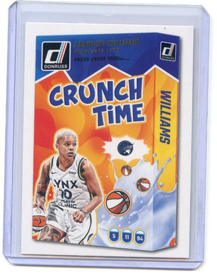 2025 Panini Donruss WNBA COURTNEY WILLIAMS #16 Crunch Time Press Proof LYNX