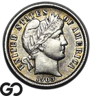 1903-O Barber Dime, Flashy Choice AU++ Better Date