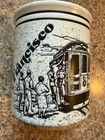 San Francisco Coffee Mug 1987 SNCO Speckled Streetcar Golden Gate Bridge Vintage — photo 2