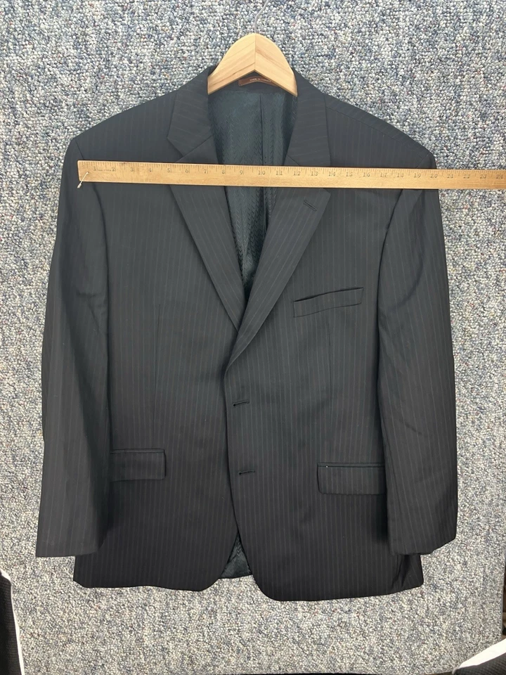 Traje Michael Kors Hombre Lana 2 Piezas 46R Chaqueta 38x32 Pantalones Cónicos Foto 4 de 4