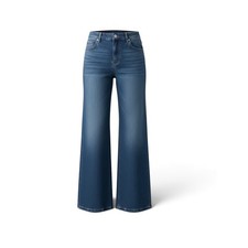 LOFT The Palazzo High Rise Wide Leg Jeans Medium Wash Blue 100 Cotton Size 25 0