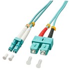 Lindy 1.0m OM3 LC - SC Duplex InfiniBand/fibre optic cable 1 m Turquoise