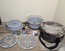 Camp Chef Ultimate Aluminum  Dutch Oven Roaster Smoker Cooker Sz: 13" W 9" T