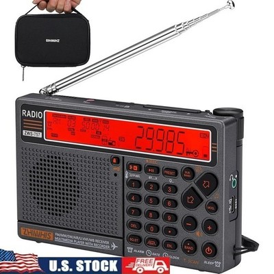 Portable Multi-band Emergency Radio Bluetooth Speaker Weather Alert 1000 Presets