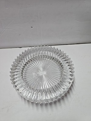 Mikasa Crystal Sunburst 6'' Wine Bottle Coaster Ashtray Catchall