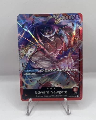 Edward.Newgate OP02-001 Leader - One Piece TCG - Foil  English