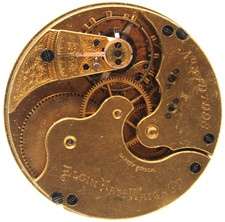 1889 ELGIN POCKET WATCH MOVEMENT 3497998 GRADE 2 16s 15j PB3 