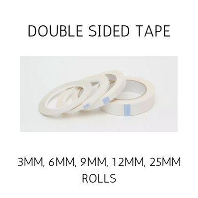 Doppelseitiges Klebeband 33m stark Basteln DIY Kleberolle 3, 6, 9, 12, 25mm