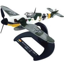 Alloy 1/72 Scale WWII Germany Messerschmitt Bf-109F-4 Fighter Model Display Gift
