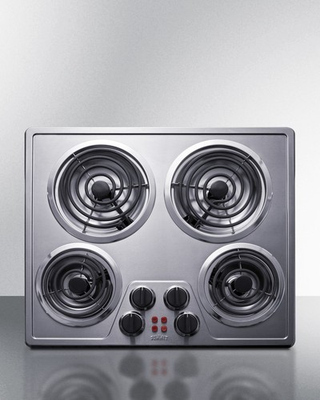#ad Summit Appliance CR4SS24 24 in. 240V Wide 4 Burner Coil Cooktop $294.30