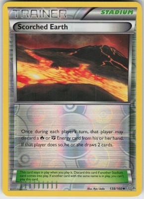 Reverse Holo Scorched Earth 138/160 Uncommon Primal Clash Near Mint