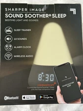 Sharper Image Sleep Soother Bedtime Therapy Light Electric Sound Machine