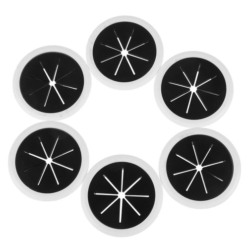 6 Pcs Wire Hole Cover Plate Cable Plug for Desktop Computer Grommet - 第 10/12 張圖片