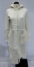 Swess Women's 2.0 Long Length Adjustable Wrinkle Free Overcoat CD4 Ivory Medium