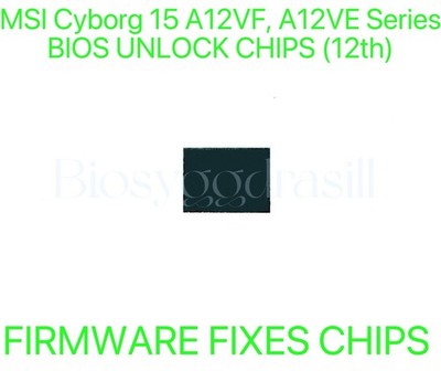MSI Cyborg 15 A12VF, A12VE Series, ADMIN NO PASSWORD FIRMWARE FIXES BIOS CHIP