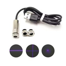 Dot Line Cross 405nm 20mW Focusable Violet/Blue Laser Diode Module 5V USB