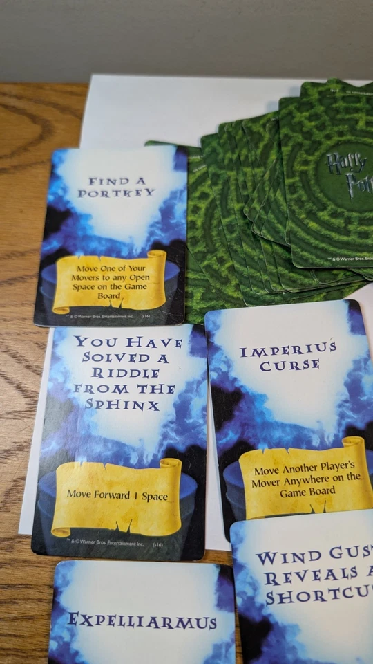 Juego Harry Potter Triwizard Maze solo tarjetas de repuesto. Foto 3 de 4