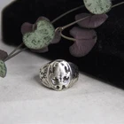 Vintage US Navy Class Ring Sterling Silver Eagle Anchor Signet Size 6.5 FGM