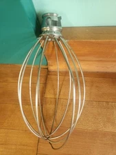 Vintage KitchenAid Hobart 5 Qt. Stainless Wire Whip K5-A, K5SS Mixers, FAIR COND
