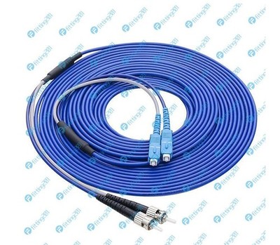 150M Armored Cable SC UPC to ST UPC SM 9/125 Duplex Fiber Optic Patch Cord &ex