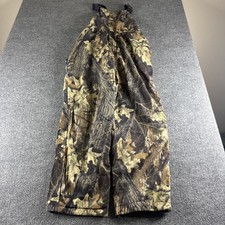 VINTAGE Cabelas Snow Pants Mens L Camo Dry Plus Fleece Lined Bib Hunting 90s