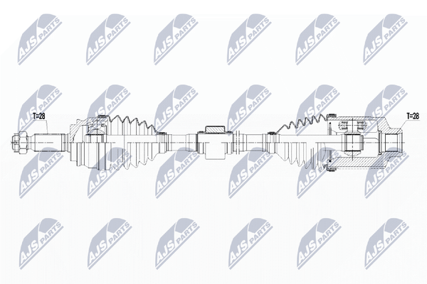 Antriebswelle NTY NPW-CH-058 FüR Jeep Compass Patriot MK74 MK49 4X4 Eco-image