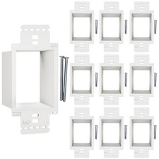 Electrical Box Extender 1 Gang Heavy Duty PVC 10 Pack Outlet Extenders 1 13in