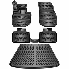 3D Gummimatten & Kofferraumwanne Set für BMW iX2 ab 2023 | U10 | Hoher Rand