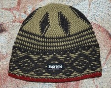 Supreme Diamond Beanie FW25 Khaki Brown Brand New