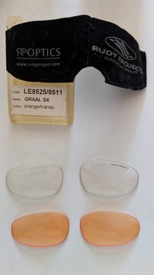 Ersatzgläserset ''transparent u. orange '' für Sportbrille Rudy Project GRAAL SX