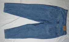 BONJOUR 18 AVG MED BLUE JEANS VINTAGE USA MADE MOM SUPER RELAX 100% COTTON DENIM